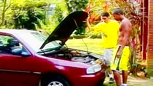 Amateur Latino Gets Pounded into Sexual Bliss by Retro Bonus Hunks