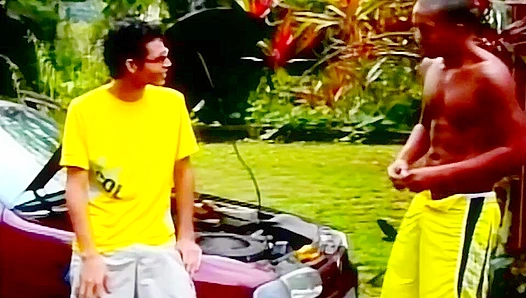 Amateur Latino Gets Pounded into Sexual Bliss by Retro Bonus Hunks