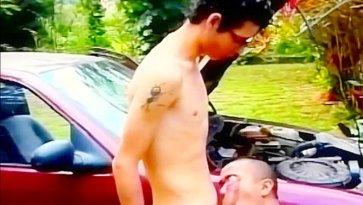 Amateur Latino Gets Pounded into Sexual Bliss by Retro Bonus Hunks