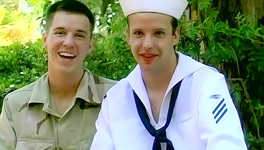 Sailor Boy Gets Fucked Outdoors and Takes Facial