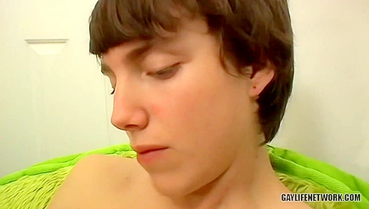 Inked Twink Hottie Fucks Himself Senseless in Solo Masturbation Video