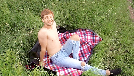 Czech Dude Gets Fucked Raw in the Grass