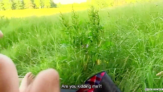 Czech Dude Gets Fucked Raw in the Grass