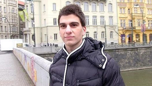 Pretty Dude Spreads Wide for Czech Hunter's Hard Cock