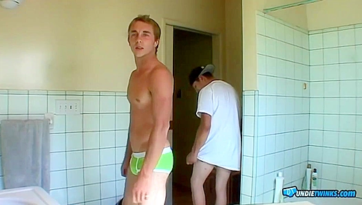 Undie Twinks ~ Kelly Cooper & Grant Hiller Tease Each Other Hotly