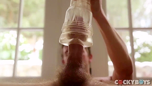 Lanky Lifeguard Fucks His Fleshlight - Cocky Boys