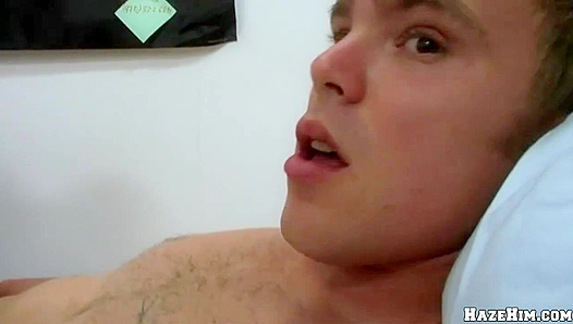 Fraternity Hazing Gone Wild ~ Girls Watch as He Gets Hazed