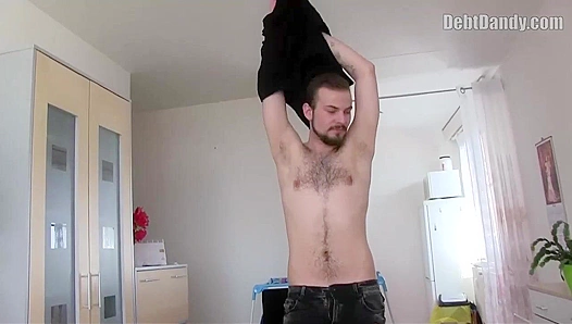 Hairy Hottie Spreads Wide for Desperate Anal Craving - XXX Gay