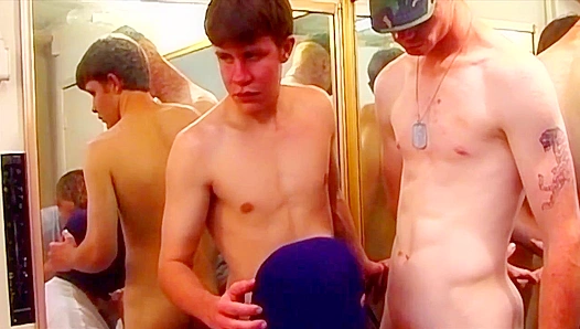 Army Buddies Experiment ~ Straight Guys Fooling Around