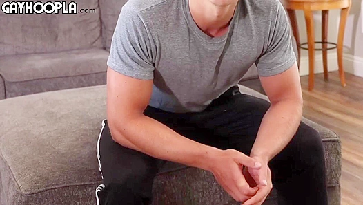Beefy Stud Shows His Cock, Hides His Face