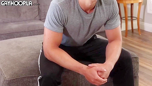 Beefy Stud Shows His Cock, Hides His Face