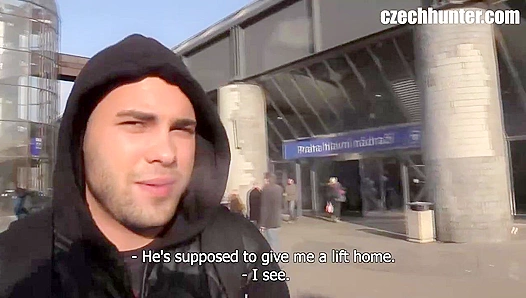 Czech Hunter ~ Amateur Guy Cums All Over Another Hot Dude