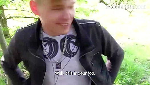 Czech Hunter ~ Blown Away in the Grass