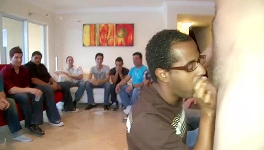 Playful Stripper Fucks Every Throat at House Call Sausage Fest