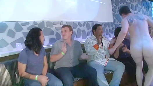 Sexy Stripper Gets Blown in Public at Sausage Party