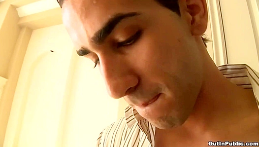 Two Amateur Dudes Get Fucked at an Open House Exhibition