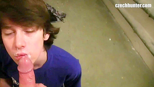 Shaggy Skater Boi Gets Facial After Rough Anal Ride - XXX Gay