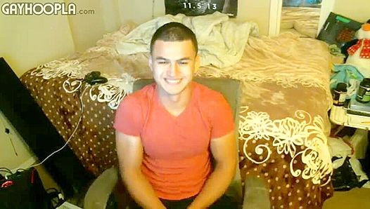 Hot Latino Stud Goes Wild Masturbating Frenziedly