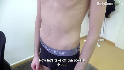 Pretty Boy Moans Loudly During Filthy Casting Session