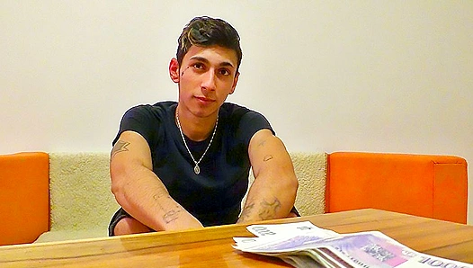 Hairy Twink Gets a Massive Facial - Debt Dandy