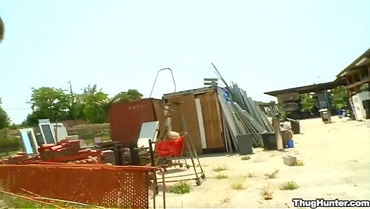 Alex Rips into Jr's Tight Black Ass Savage Style - Thug Hunter