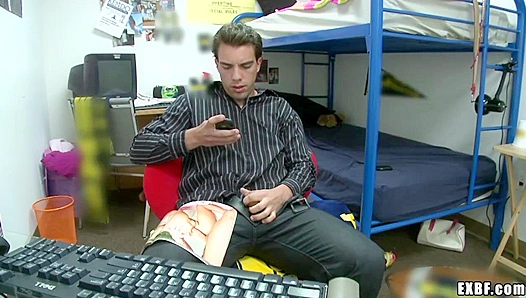 Ex-Boyfriend Fucks Himself Senseless to Old Magazine Pics