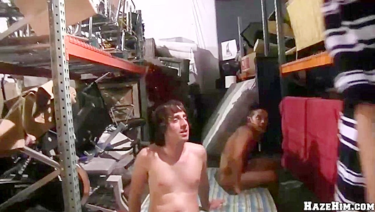 Submissive Pledges Taken Hard in Warehouse Orgy ~ Haze Him Raw