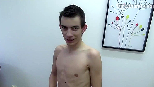 Skinny Twink Struggles to Rise During Casting Call - Dirty Scout