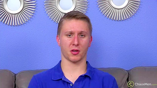 Blond Stud Blows Massive Load Solo - ChaosMen