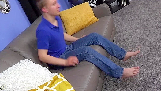 Blond Stud Blows Massive Load Solo - ChaosMen