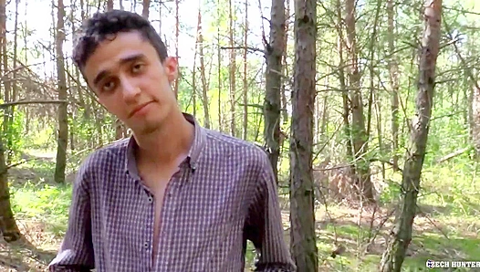 Czech Hunter ~ Exotic Dude Gets Wild Butt Fucked in the Woods