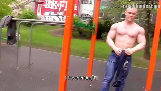 Ripped Beefcake Rides Hard Cock in POV – Czech Hunter