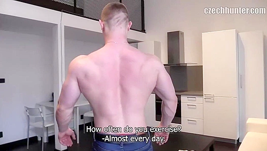 Ripped Beefcake Rides Hard Cock in POV – Czech Hunter