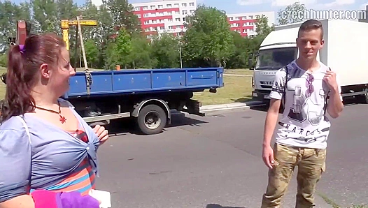 Thirsty Czech Amateur Fucks Wildly in Tall Grass - XXX Gay