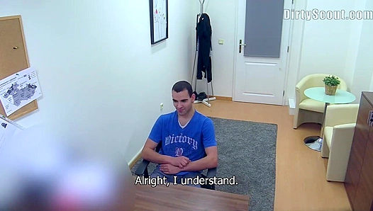 Thirsty Amateur Sucks His Potential Employer's Cock – POV Dirty Scout