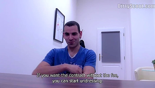 Thirsty Amateur Sucks His Potential Employer's Cock – POV Dirty Scout