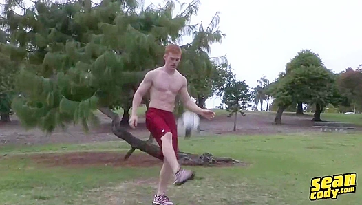 Redheaded Soccer Hottie Shey Blows an Epic Load - Sean Cody