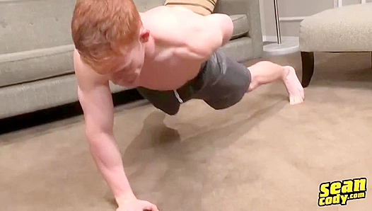 Redheaded Soccer Hottie Shey Blows an Epic Load - Sean Cody