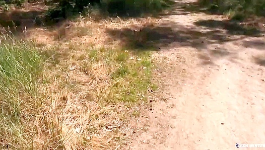 Aging Czech Hottie Gets Wild ~ Fast-Paced Woods Action