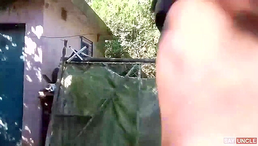 Two Big-Dicked Latinos Splash into Poolside Passion - Latin Leche