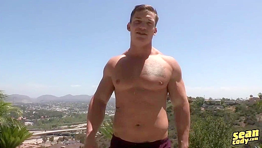 Beefy Zachary Cums All Over the Stool - Sean Cody