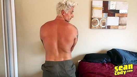 Nikolai Lombardo Flexes His Wild Hair & Hard Dick - Sean Cody