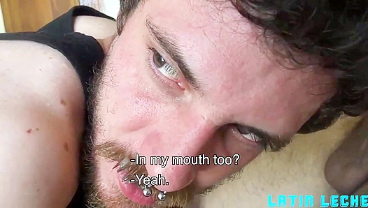 Latin Leche ~ Threesome Thrills with a Horny Pierced Latino Stud