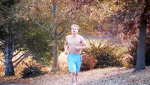 Tall Blonde Hottie Graham Cums Hard for His Fans