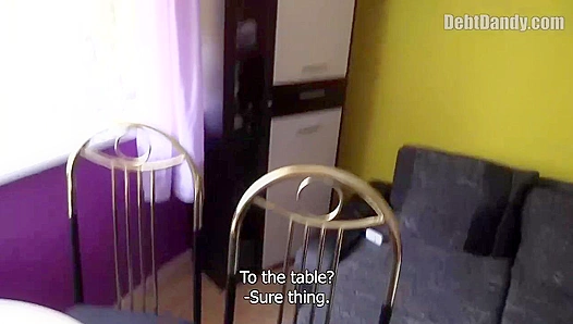 Blonde Hottie Gets Poundingly Fucked in the Ass - Debt Dandy