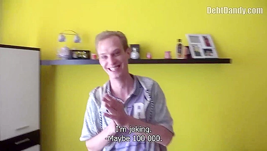 Blonde Hottie Gets Poundingly Fucked in the Ass - Debt Dandy