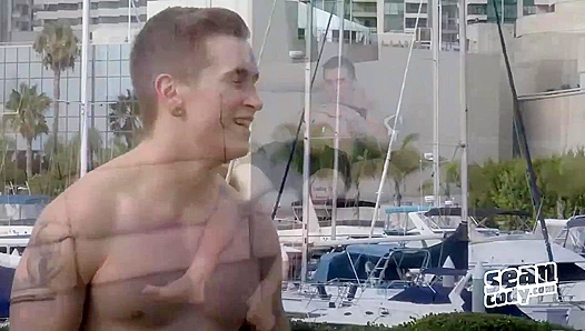 Beefcake Garrett Strokes to His Sexy Reflection - Exclusive Sean Cody Scene