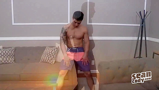 Raphael's Thick Cock Pulses as He Strokes to Ecstasy - Sean Cody