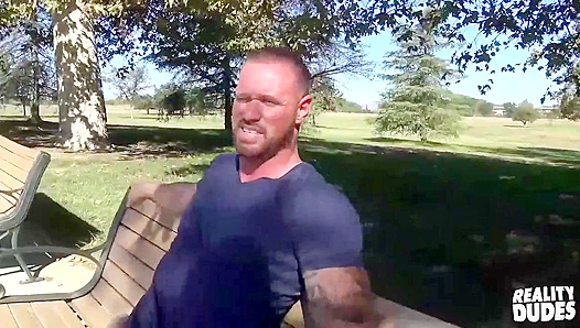 Tattooed Hunk Takes Cash for Rough Gay Sex - Straight Chaser