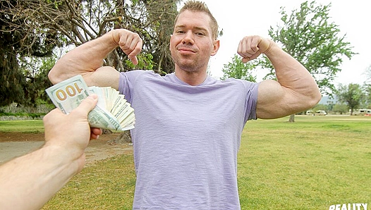 Beau Takes a Facial After Rough Anal - Str8 Chaser Seduction